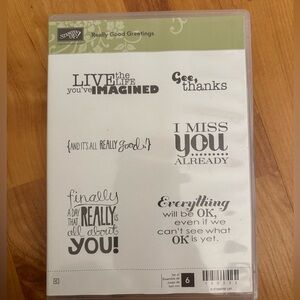 Stampin’ Up Acrylic Set of Rubber Stamps